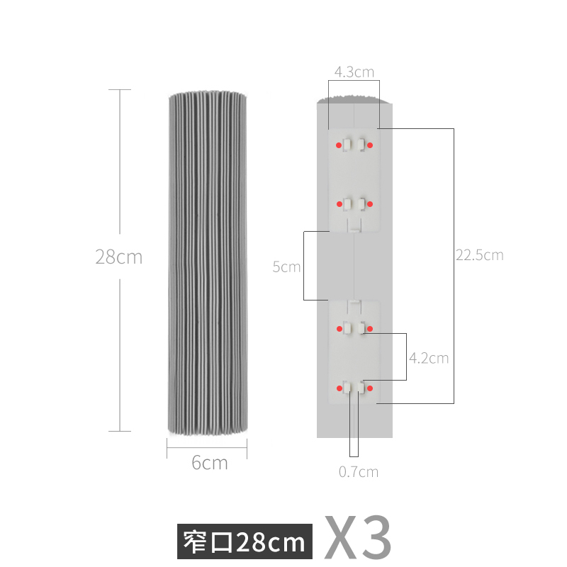 拖把吸水棉头家用对折式海绵拖把替换头拖布33厘米胶棉38滚轮27CM