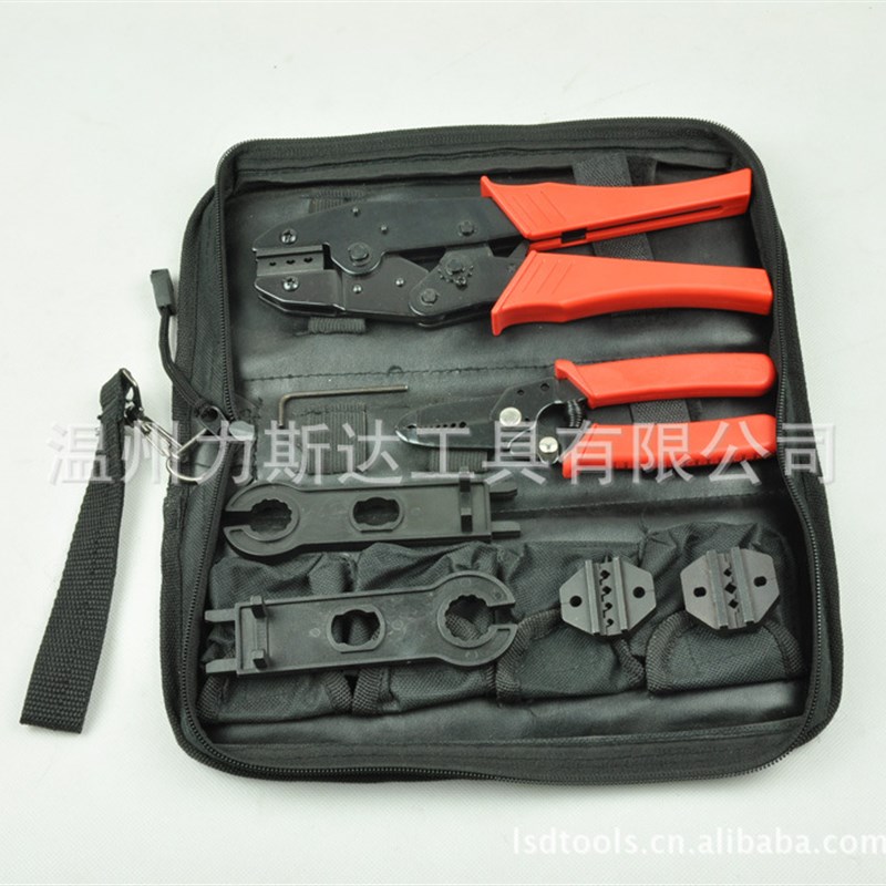 多用途太阳能工具套装 MC3光伏压线钳 MC-4压接钳 LS-K2546B