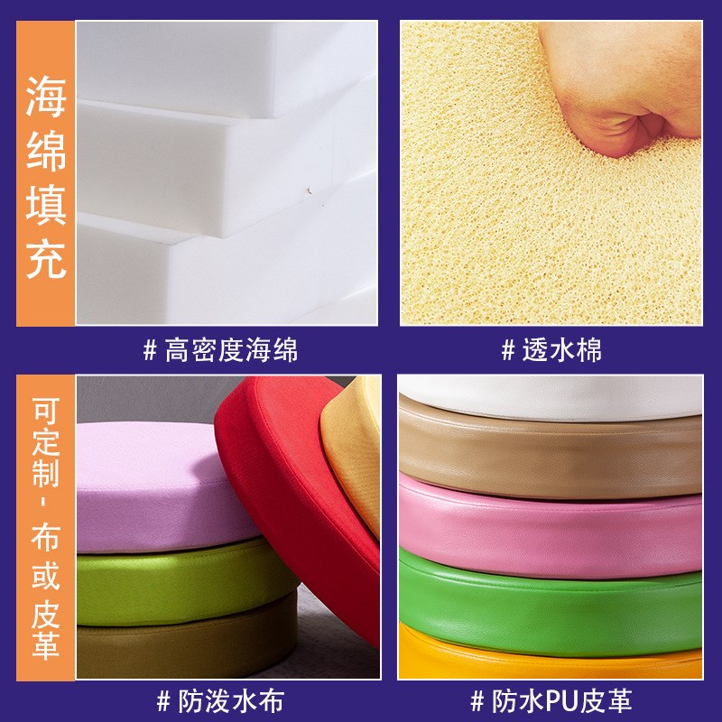 哇噢定制雪尼尔长方形坐垫餐椅快回弹高密度海绵家用座垫方形垫子
