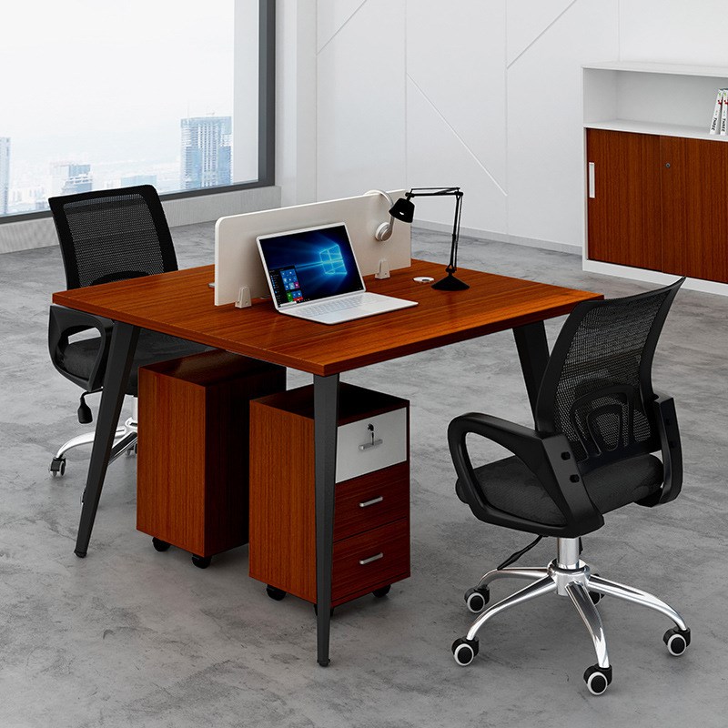 职员办公桌四人位电脑桌办公家具会议桌卡座简约组合办公桌椅定制