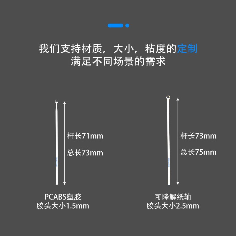 ESD粘尘胶棒SY-101-G清洁相机镜头表面灰尘不残胶高粘度擦试胶棒