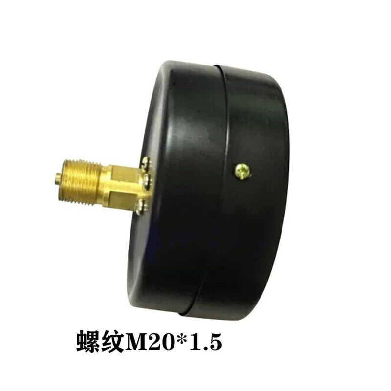 雷尔达仪表Y-100Z轴向无边压力表0-1.6MPA储气罐气压表水压表