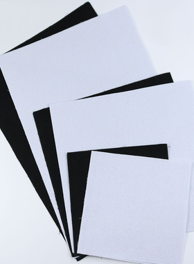 网格布黑白色十字绣绣布中格11CT绣花布全棉十字绣绣布