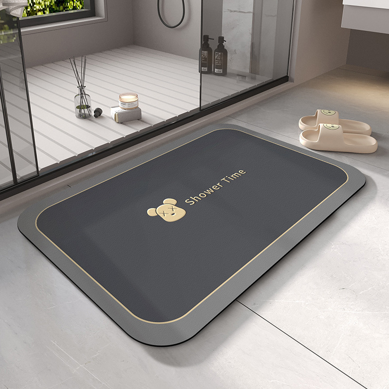 硅藻泥北欧新款亚马家用脚垫