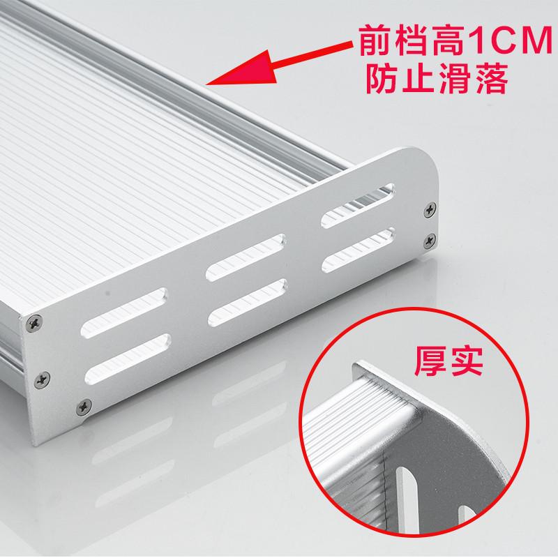 太空铝厨房置物架烧水壶架子壁挂式放茶J杯架子挂墙上托盘碗盆收