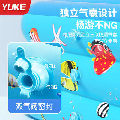 充气游泳池儿童家用加厚款大型充气泳池小孩家庭大人可折叠戏水池