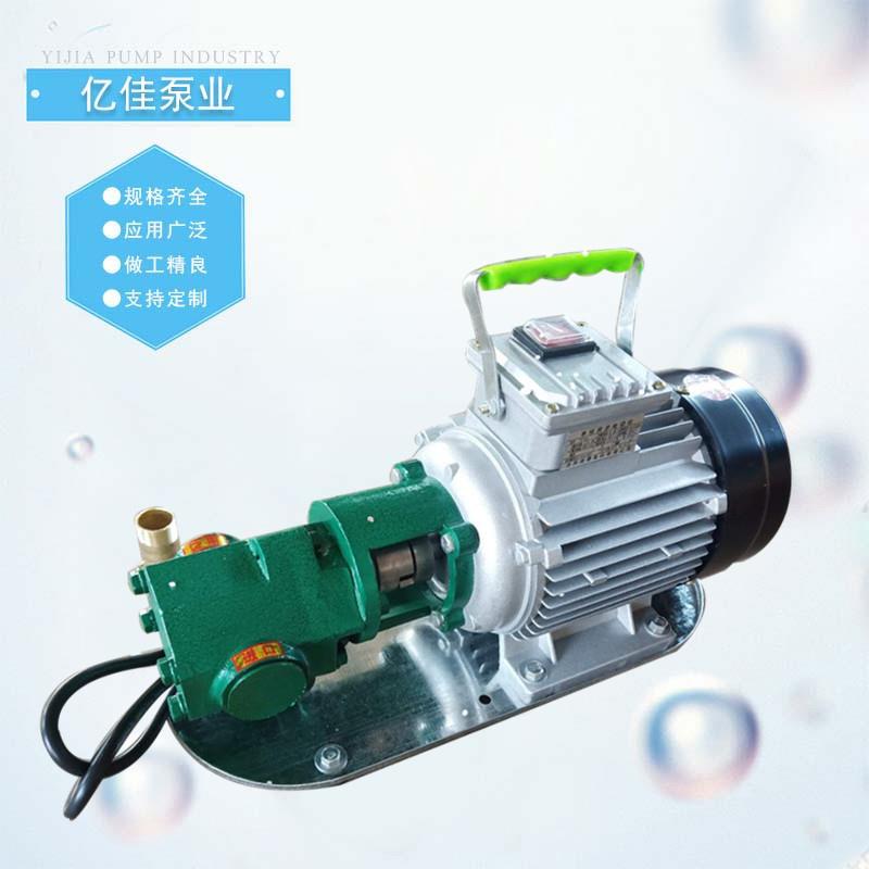 WCB小型手提式齿轮泵便携式手提齿轮泵可家用电动抽油泵