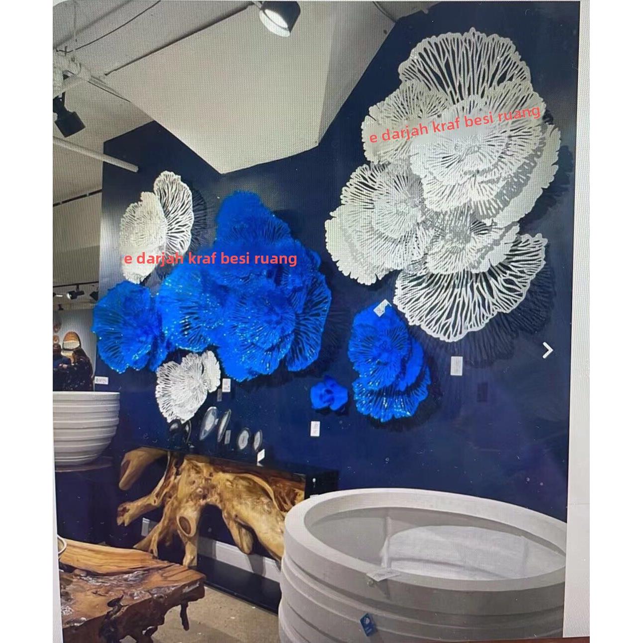 金属铁艺镂空雕花墙面挂件新古典现代家居客厅玄关创意壁挂卧室