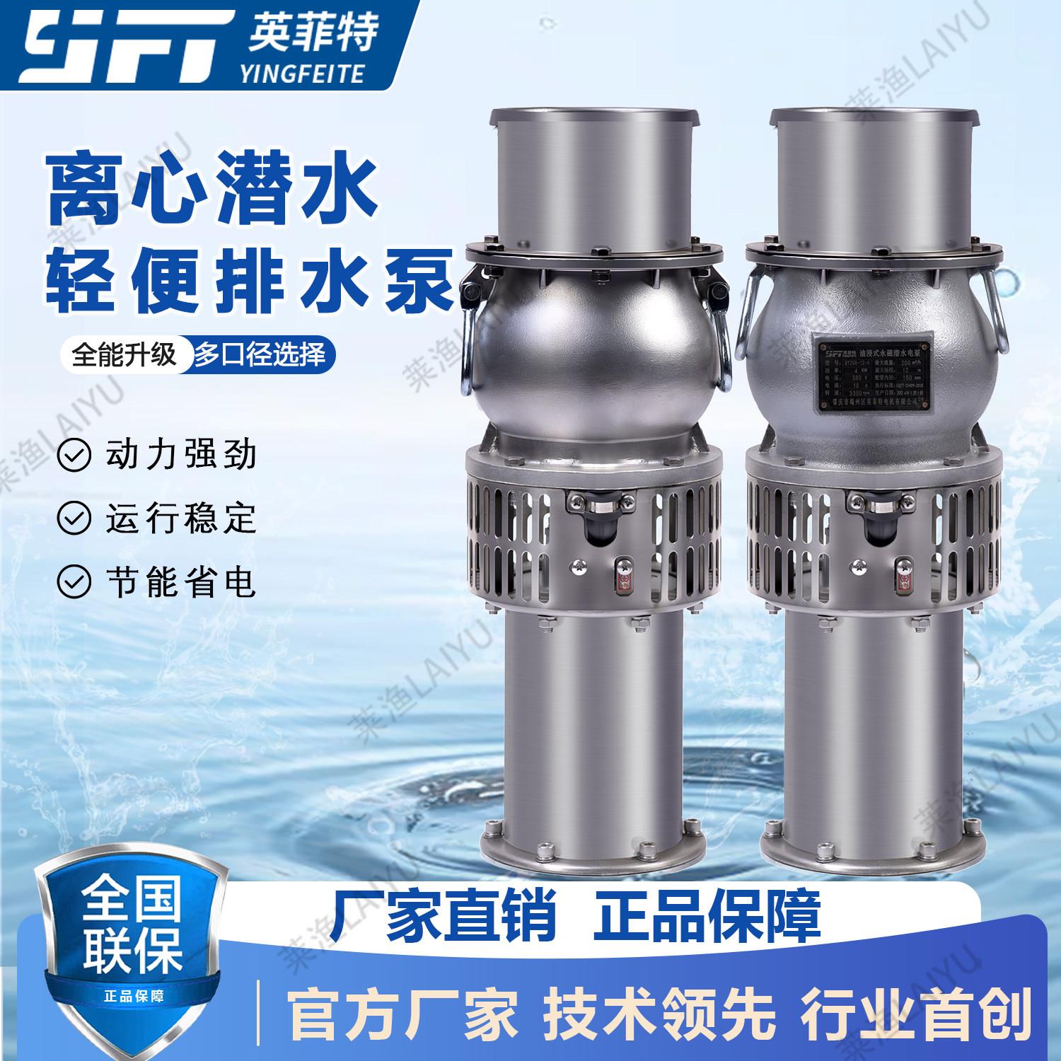英菲特轻便型精品高扬程大流量永磁变频离心潜水泵