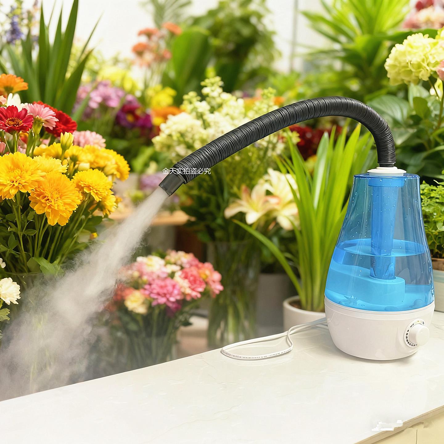 养花加湿器带管蕨类增湿兰花爬宠雨林鱼缸造雾家用超音波喷雾器