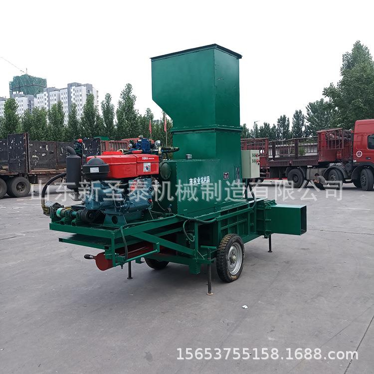 玉米秸秆青储打包机卧式废纸打包机价格秸秆打包机厂家