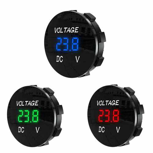 凯威格kewig改装直流防水数显电压计电瓶LED电压表测5V-48V