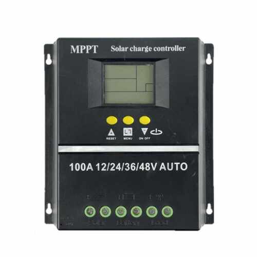 12V24V36V48V100A太阳能控制器带背光显示光伏发电LCD液晶控制器
