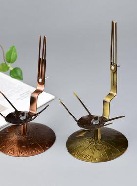 新款合金玛瑙原石聚宝盆紫水晶洞展示底座支架摆件