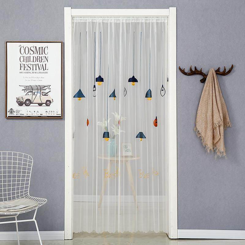 防蚊纱门帘纱窗纱网蚊帐卧室家用夏季装饰隔断帘高档免打孔可定制