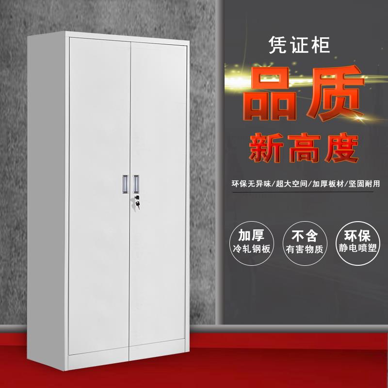 文件柜铁皮柜资料柜办公室财务档案凭证柜带锁家用储物更衣柜子