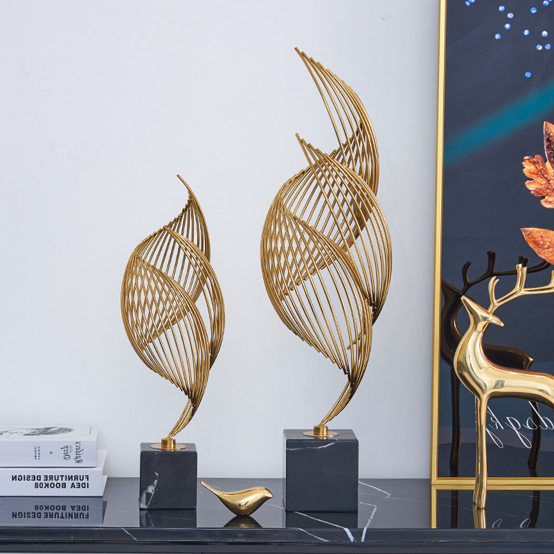 风生水起轻奢摆k件办公室高端酒店大堂客厅玄关电视柜家居装饰品