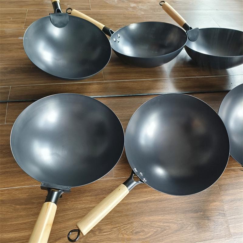 秒!清!血亏!一口好锅!手工锻造一体成型铸铁锅不W粘锅煎锅炒锅