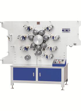 JG-1131B四色双面高速转轮印带机水洗标印刷机棉带轮转印刷机