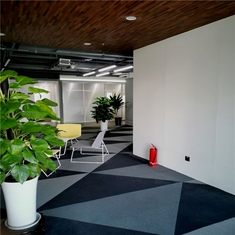 纯白哑光木饰面板护墙板免漆酒店背景墙纯色uv烤漆板科Y定kd饰面