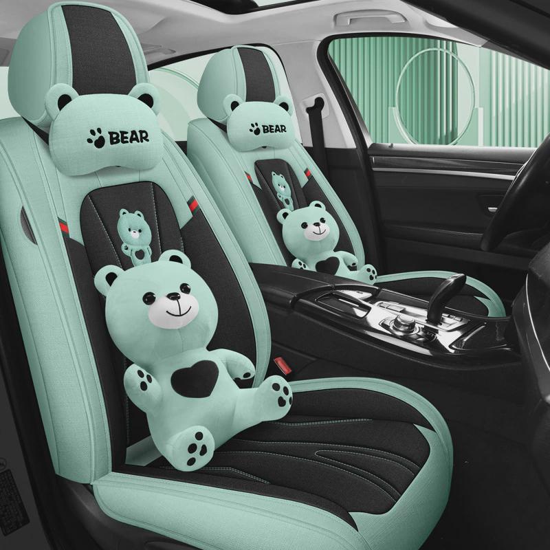 汽车座套全包适用现代瑞纳朗动领动悦动伊兰特雅绅特W亚麻五座坐
