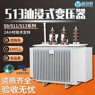 800kva电力变压器 10KV油浸式 变压器S13 315KVA铜400KVA高压S13