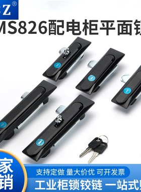 MS861-1-i2电箱控制柜门锁开关柜锁平面防水防尘平面锁MS826-1-2
