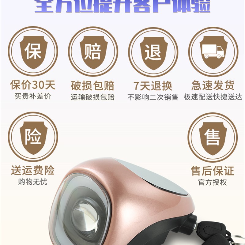 电动车大灯仪f表电动自行车灯总成电量日间行车灯V喇叭通用仪表灯