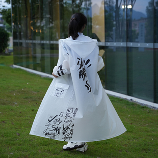 新款 全身防暴雨单人全身带书包位2024雨披 中学生专用雨衣透明长款