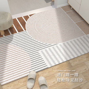 入户门口地垫轻奢简约现代进门门垫家用玄关可裁剪地毯脚踏垫垫子