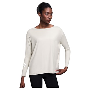 *CSB新款双面裸感宽松长袖女修身透气简约训练健身瑜伽服