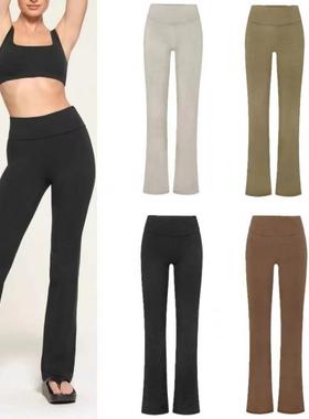 SK卡戴珊OUTDOOR Foldover Legging高腰休闲裤显瘦修身百搭