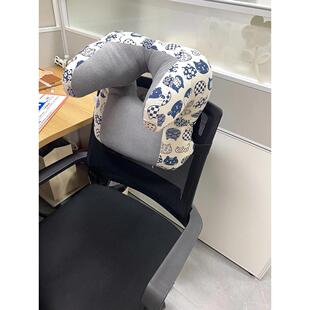 办公室小憩枕工作站靠背睡觉枕靠垫椅子护腰颈椅头枕靠垫睡觉枕