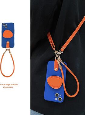 一加Ace5Pro手机壳Ace3对比色一加11斜身2V挂绳3V表带10Pro小众一加12几何皮支架Oppo一加9女9Rt全包8t Set A