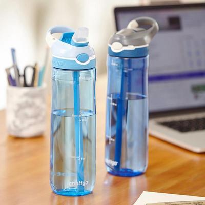 美国Contigo运动吸管杯夏日大容量户外健身水杯便携运动瓶防漏杯