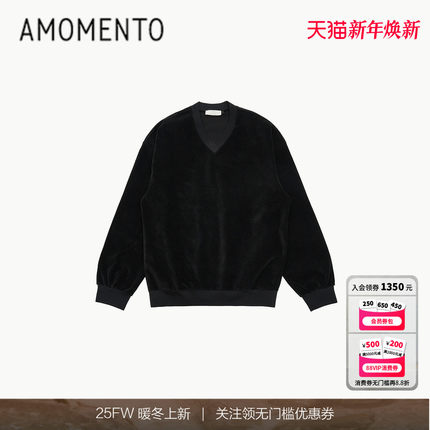 [AMOMENTO] 24FW V-NECK PULLOVER 秋冬新款V领套头衫百搭简约男