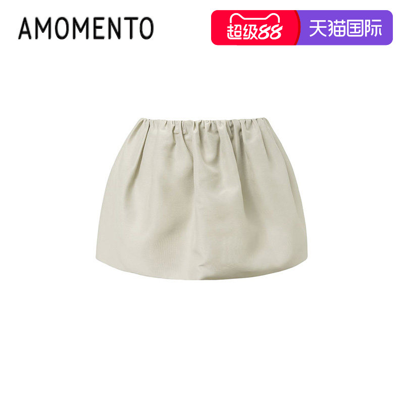 Amomento2025新款欧根纱迷你短裙图片