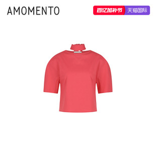 [AMOMENTO] 26SS PADDED JERSEY TOP 26春夏新垫肩短袖修身上衣