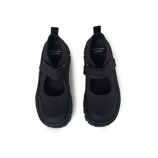 [AMOMENTO] 25PS Vibram Mary Jane 扣带时尚厚底休闲鞋黑色