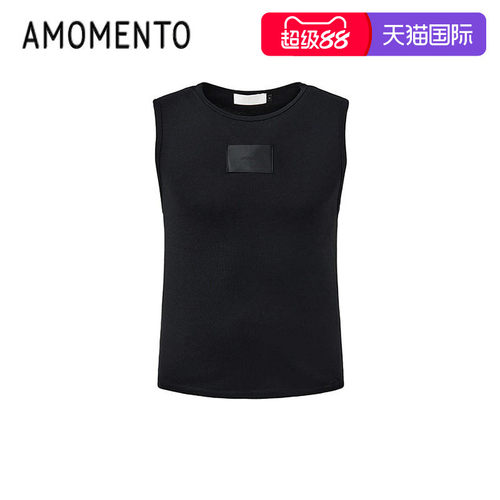 Amomento新款时尚背心男