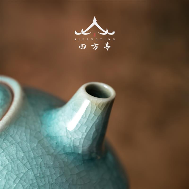 冰裂纹西施壶单壶过滤茶具陶瓷开片可养茶壶泡茶家用2026新款中式