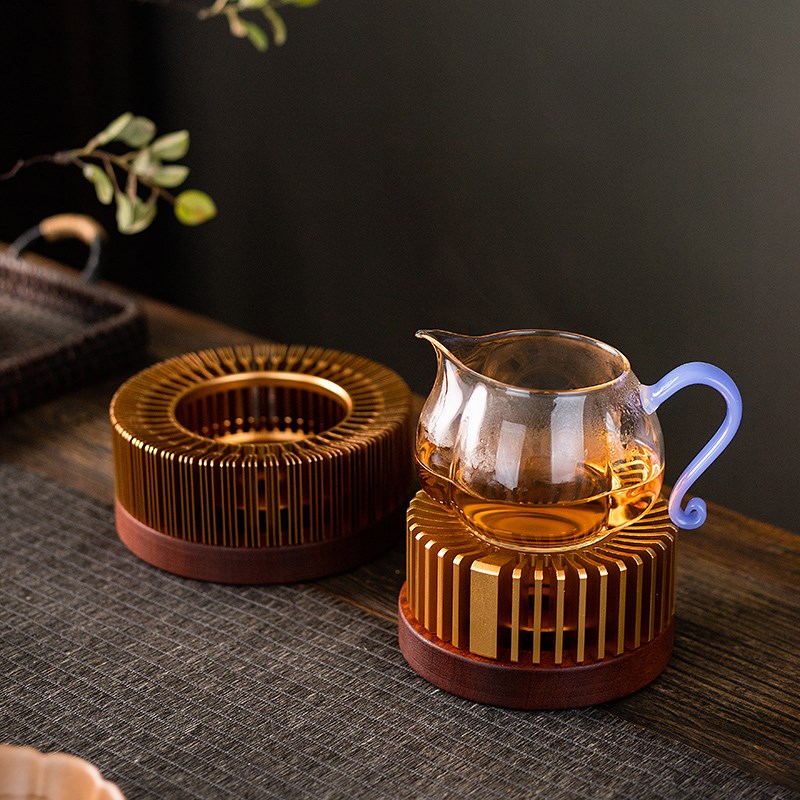 磐皿中式暖茶炉茶壶底座温茶器蜡烛加热水果花茶保温提梁壶暖杯