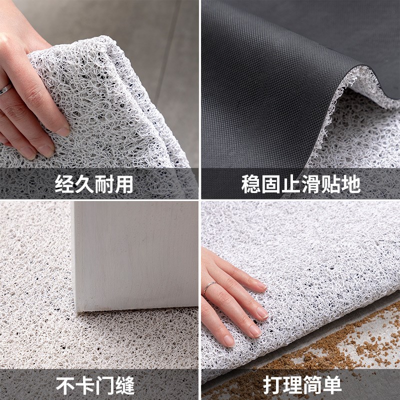 丝圈入户门地垫可裁剪脚垫家用门口玄关地毯防滑蹭土门垫进门垫子