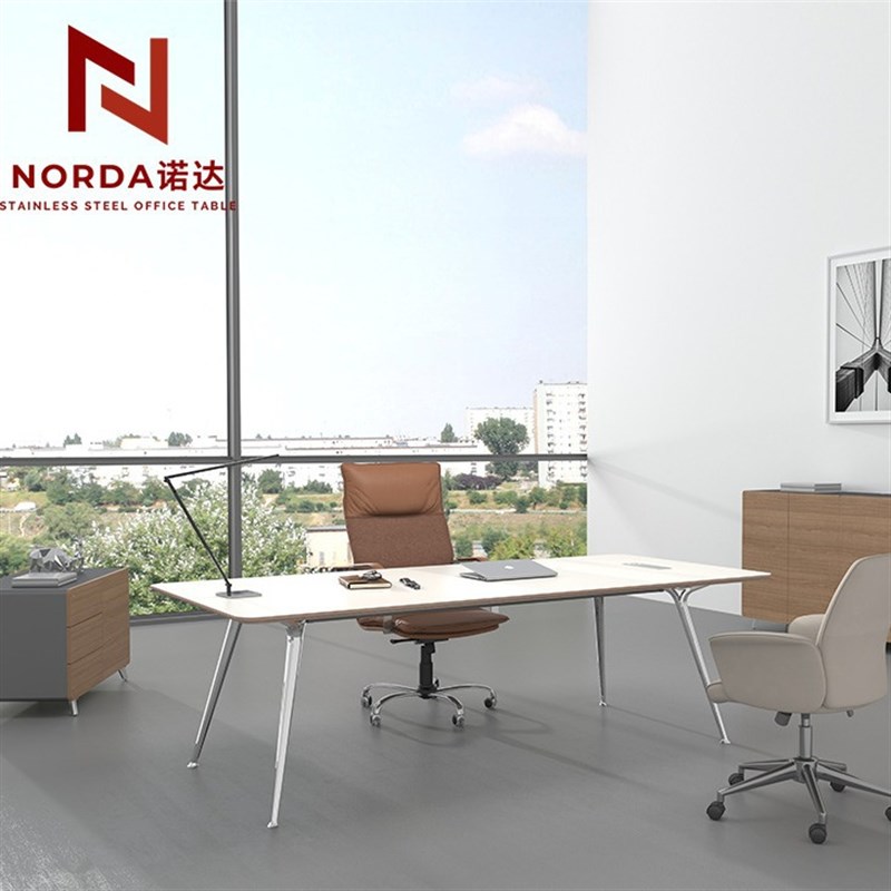 电脑桌现代简约总裁桌老板桌轻奢设计师款单人主管办公桌