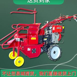 行玉米收获机 新款 柴油电启动苞米垄农用家用小型玉米收割机