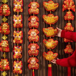 饰品中国结辣椒灯笼墙上挂饰 2025蛇年新年过年福字喜庆挂件春节装