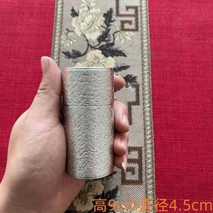 旅行茶罐隨身攜帶螺紋口密封罐 錫罐純錫茶葉罐錫制絲口小號便攜式