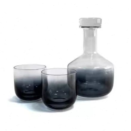档威士忌洋酒杯酒具酒樽酒壶水晶玻璃灰色酒杯展厅样板酒柜摆件