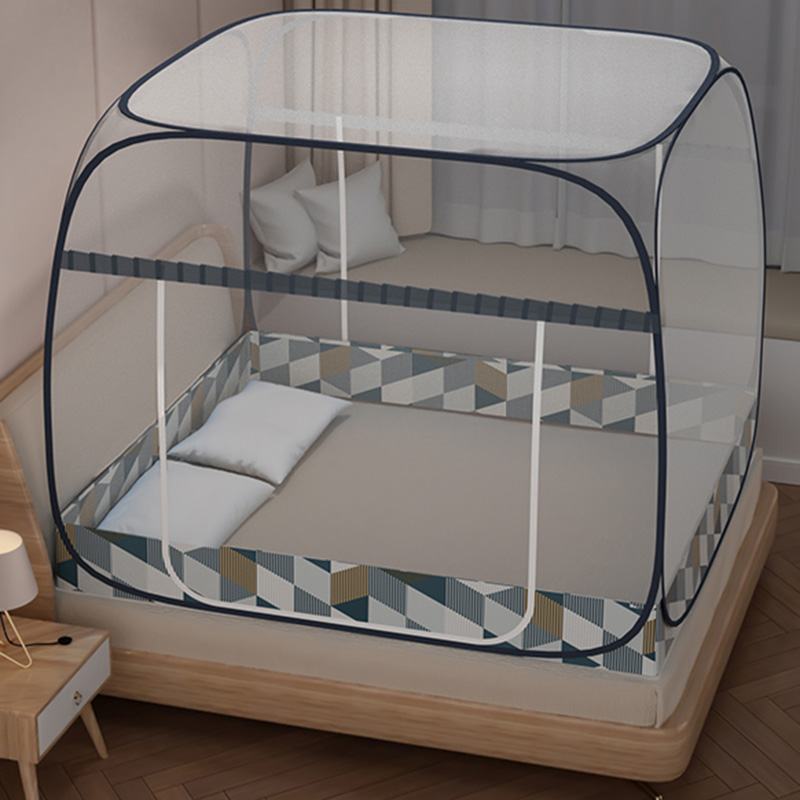 加大空间蚊帐免安装拉链双门宿舍学生上下铺1.5/1.8米双人床蚊帐