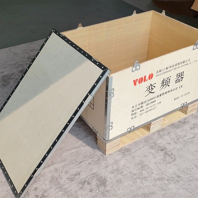 定制出口木箱免熏蒸可折叠拆卸胶合板木箱物流运输打包装钢带木箱